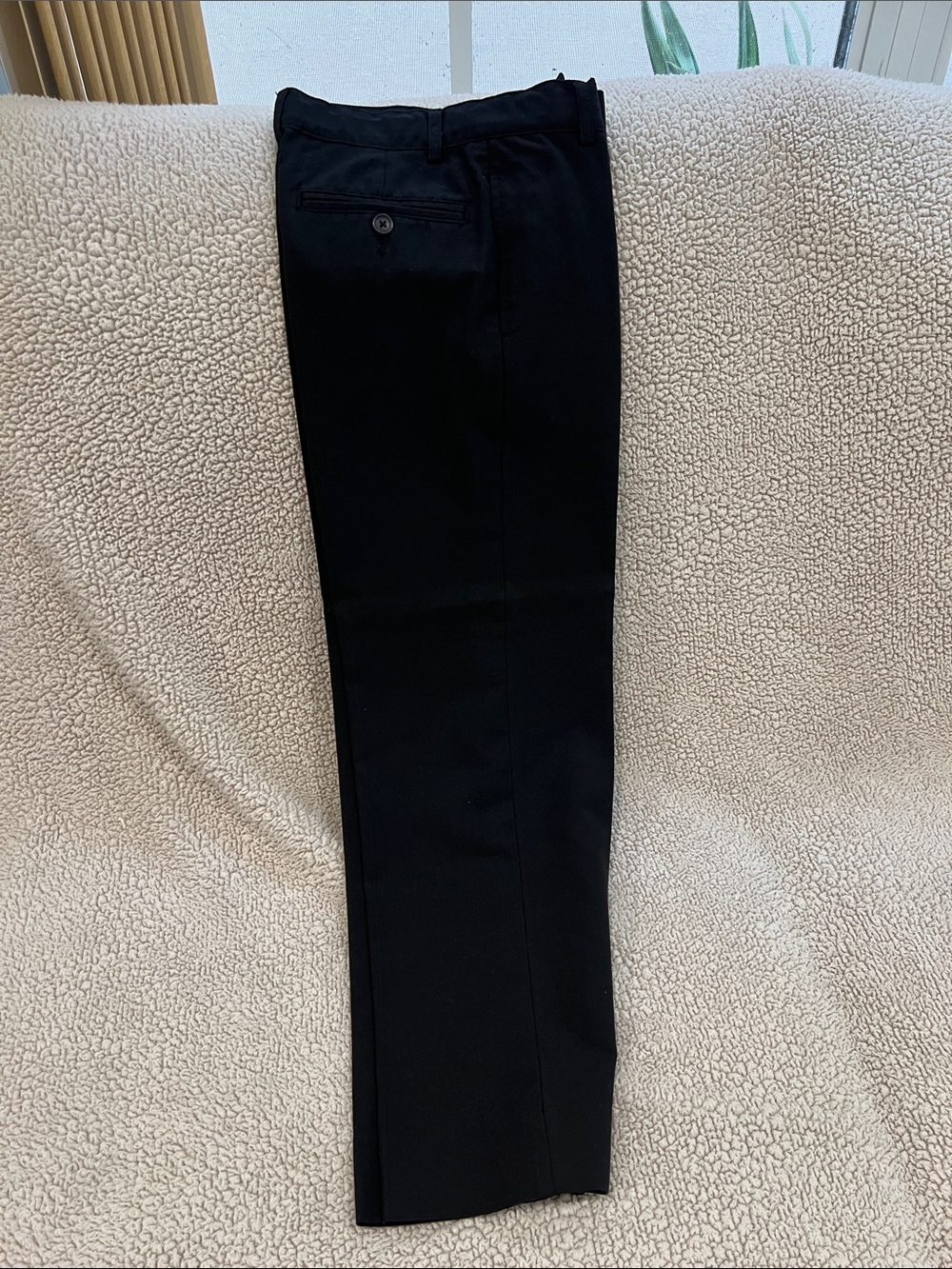Cherokee Kids Black Flat-Front Dress Pants